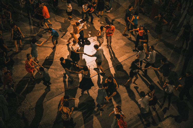 Barn dance stock image