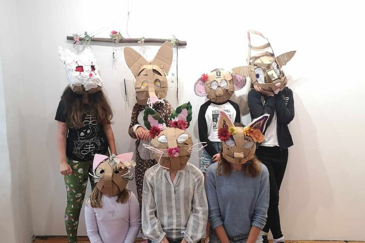 The masks can be worn
