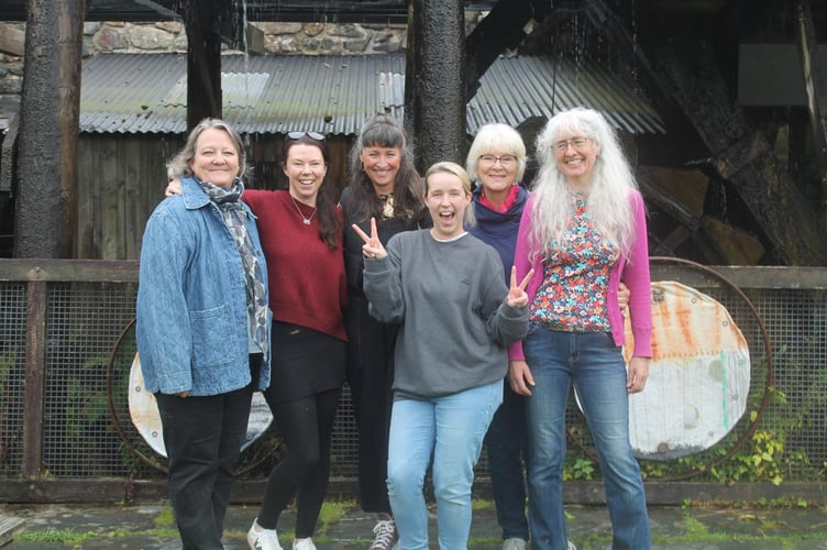 Tavistock area artists have formed a group to help find exhibition space. Pictured are Joanna Tribe, Annie Langman, Sara Venner, Stevie Bernary, Elaine Simkins and Lucia Yonge.   