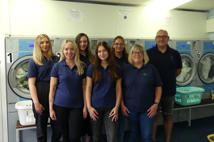  Johnny and Tracey Hounsell and the Tavistock Launderette team
