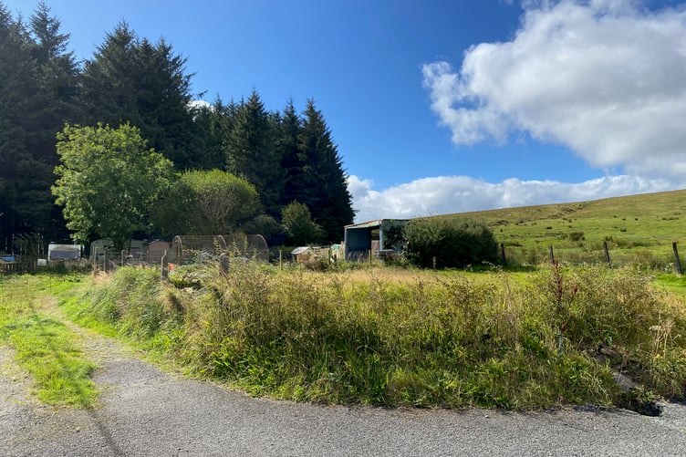 The site for the proposed affordable  homes in Princetown is proving controversial.