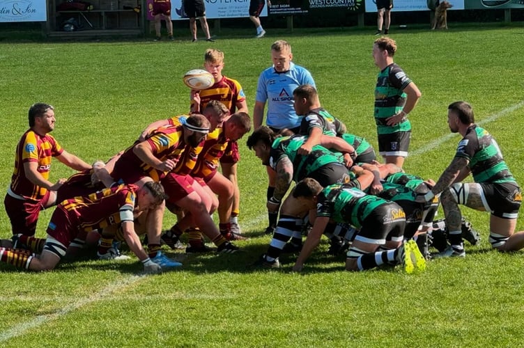Scrum time between Okehampton and North Petherton