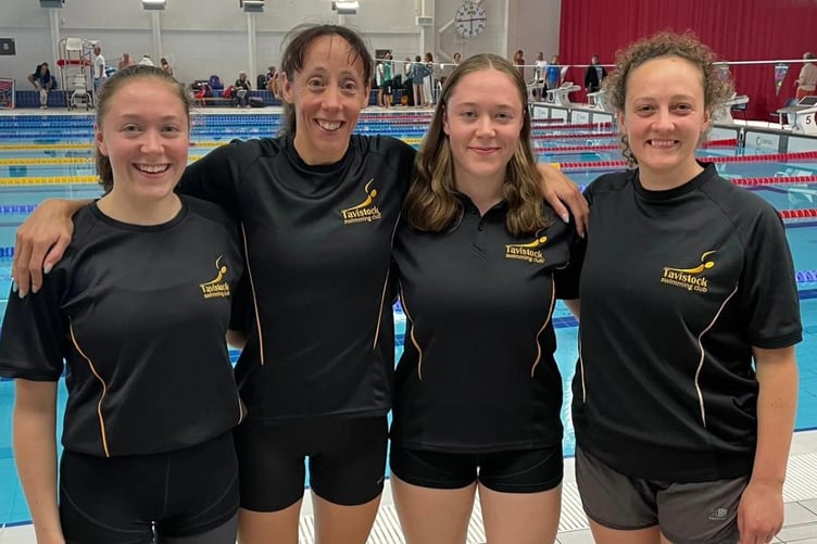 DRAFT: Tavistock Swimming Club squad, Sam Lake second left