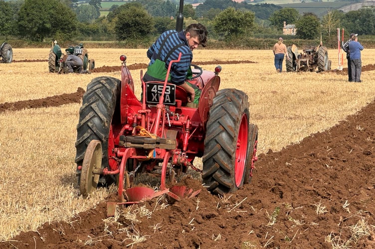 Ploughing at Cheriton Fitzpaine match. AQ 2967