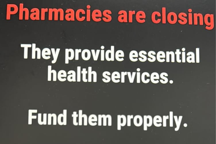 National campaign is calling for more funding to stop pharmacies from closing with warns of rural pharmacy desert.