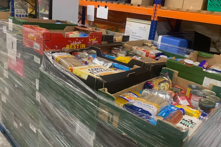 Surplus food from supermarkets and producers is used for the £25 boxes which have been a lifeline to families.