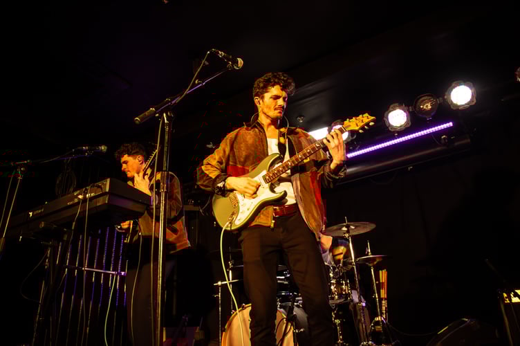 Devon indie rock act Lilypads performing.