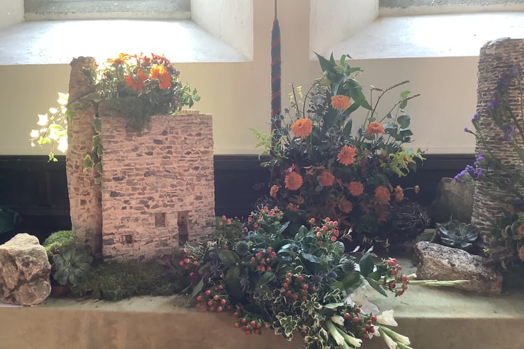 Gulworthy Church Flower Festival, Our Mining Heritage by Julia Dawson.