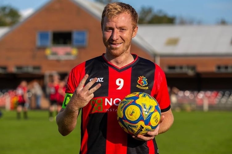 Tavi's hat-trick hero Liam Prynn