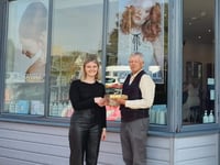 Yelverton shop presented with Harrowbeer 1940s Day trophy