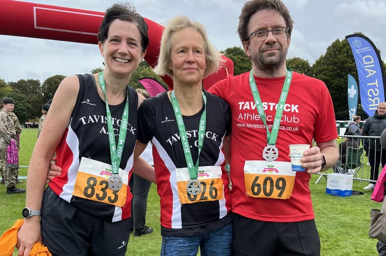 TAC runners Claire White, Maarit Green and Darren Fisher