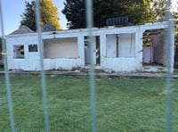 Sports pavilion demolished