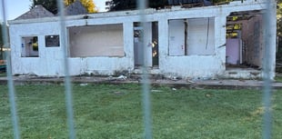 Sports pavilion demolished