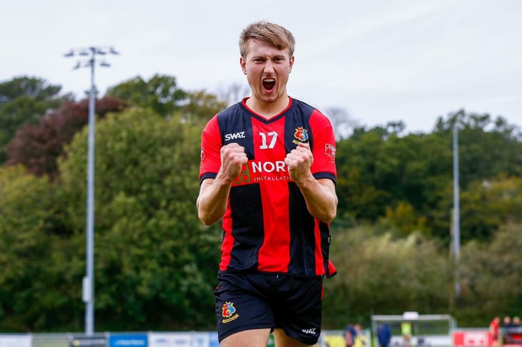 Tavistock AFC goal scorer Luke Steer