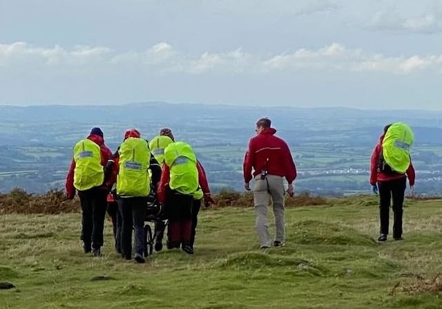 Man rescued after taking tumble on tor