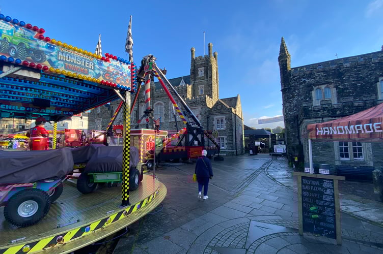 Tavistock Goose Fair up and running - waiting for the crowds to have a fun day