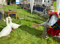 Town mayor welcomes Goose Fair visitors