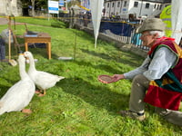 Town mayor welcomes Goose Fair visitors