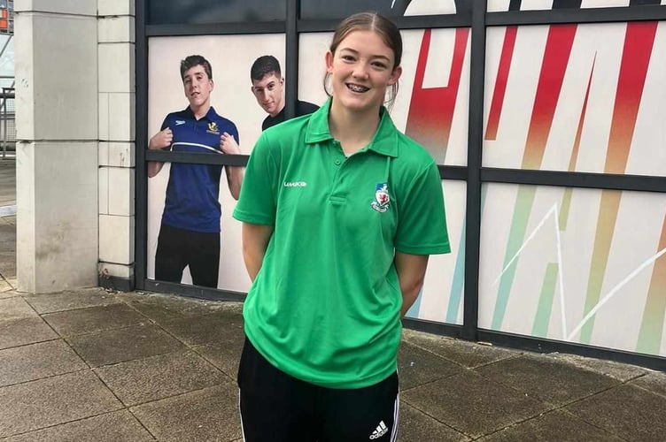Tavistock Swimming Club's Evie swam two relays within minutes of each other at the national county championships
