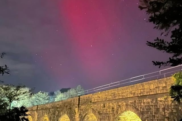 Northern Lights give a dazzling display over West Devon 