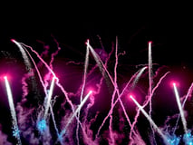 Fantastic firework display