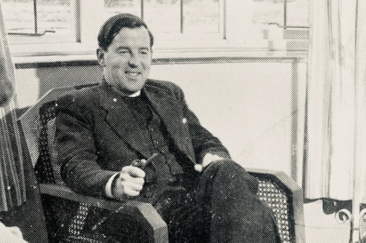 Tony Good when he was a priest, at the rectory, Sandhurst in the late 1960s