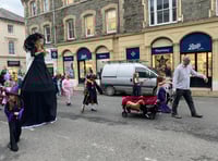 Halloween horror parade in Tavistock 