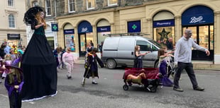 Halloween horror parade in Tavistock 