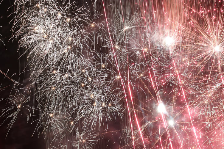 A fantastic display at Tavistock Lions fireworks.