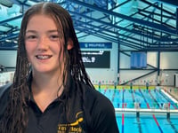 Young Tavistock swimmers' regional meet