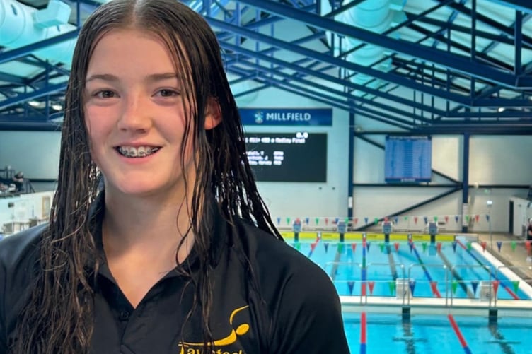 Tavistock Swimming Club Evie Palmer took part in the SW winter championship meet.