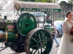 Steam buffs' wedding