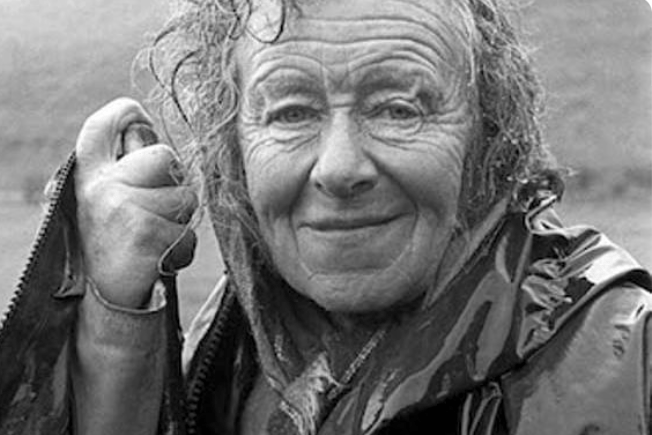 The late Exmoor painter and writer Hope Bourne. PHOTO: Chris Chapman.