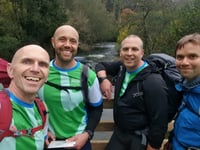 Friends' charity trek for dad