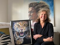 Cancer survivor completes epic charity walk for wildlife