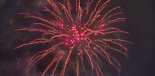 Okehampton fireworks light up the sky