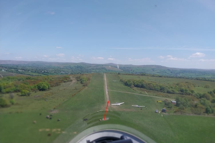 he Dartmoor Gliding Society operates from an air strip at Brentor and uses a launch hut to coordinate flights. (Picture: DGS)