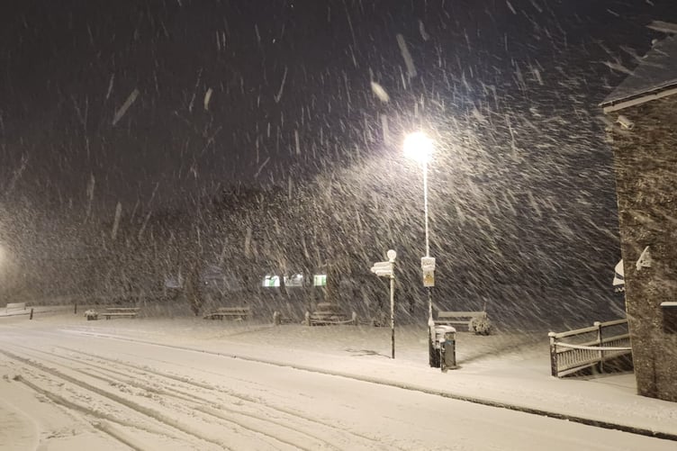 Princetown cut off by snow today.