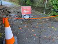 Footpath diverted after storm damage