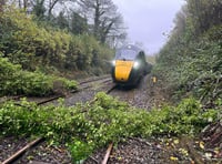 Train services from Okehampton Station reduced due to flood