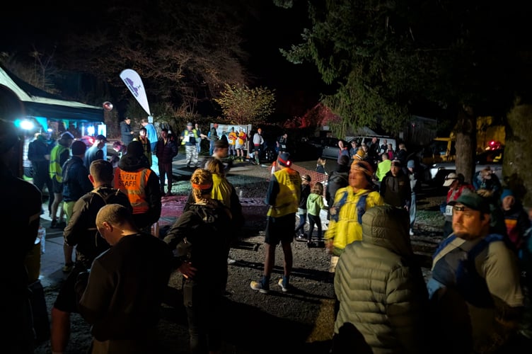 Intrepid runners in the Burrator Noir race.