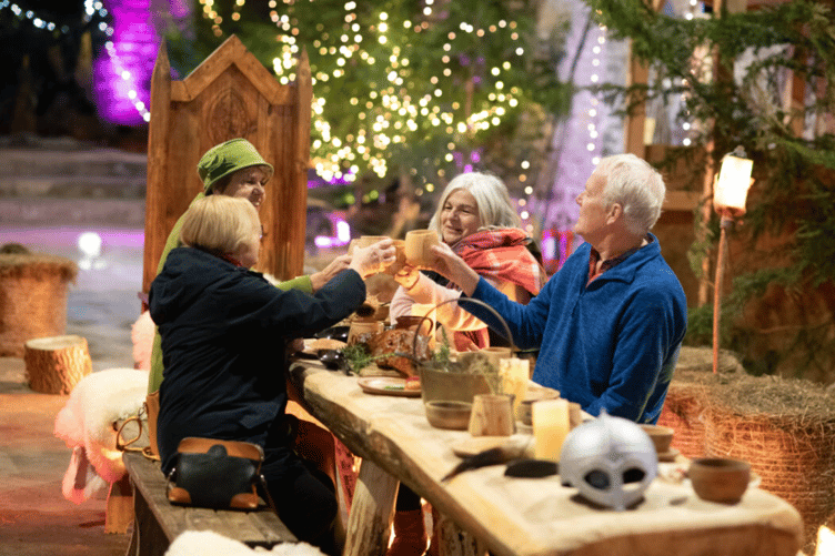 Visitors to Buckland Abbey's Viking Christmas event. Photo by Steve Haywood for Steve Haywood.