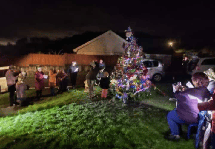 Gunnislake estate Christmas tree switch-on.