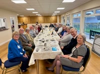 Christmas presentation lunch for bowlers