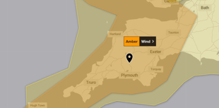 Amber weather warning for Saturday in West Devon