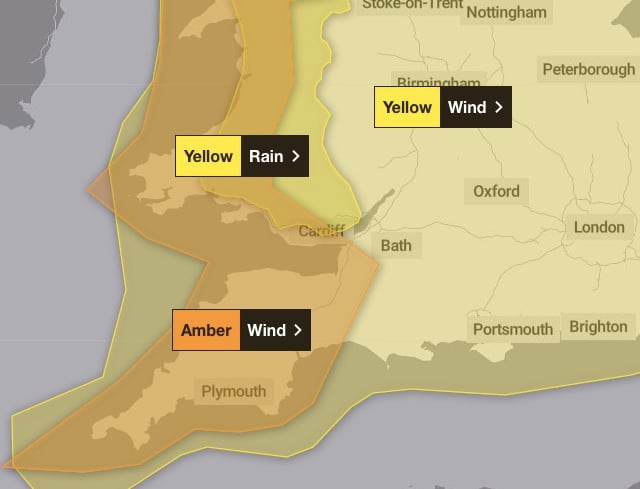 Devon braces for Storm Darragh
