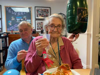 Party for Iris's  102nd birthday 