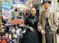 Tavistock Christmas shop windows enchant shoppers