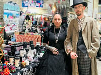 Tavistock Christmas shop windows enchant shoppers