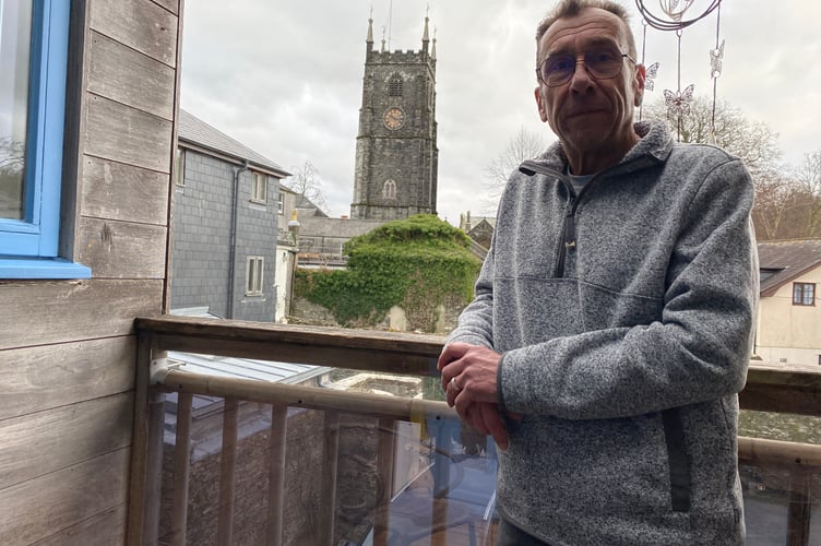 Tim Alderson has been deafened by his neighbouring church in Tavistock